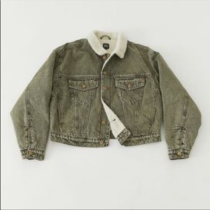 BDG River Fleece-Lined Sherpa Denim Jacket